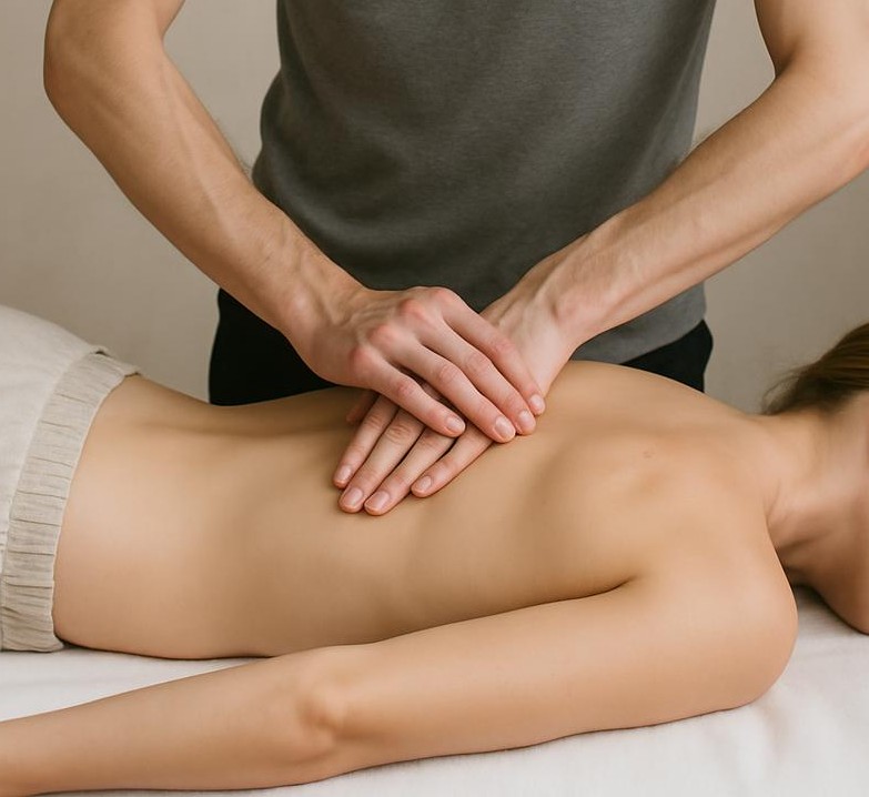 Avslappnande och terapeutisk massage för rygg och nacke i Nynäshamn